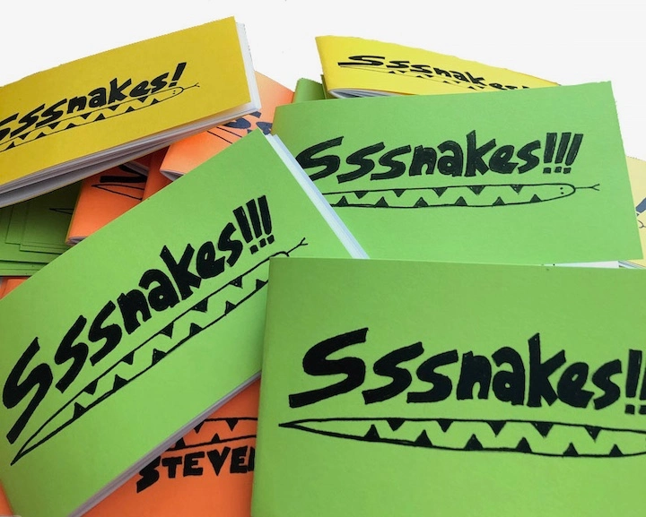 A bunch of Sssnakes Comics by Chris Auman