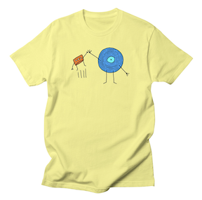 Cassetty Comic t-shirt yellow