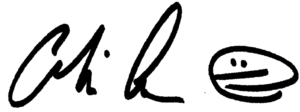 Chris Auman signature