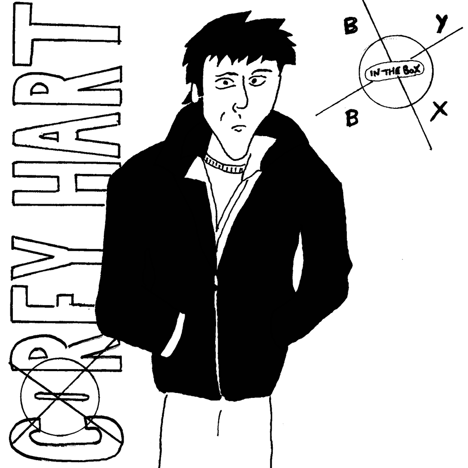 Corey Hart Boy in a Box cover drawing