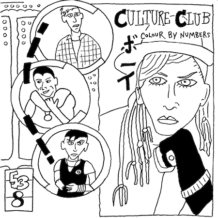 Culture Club album cover drawing