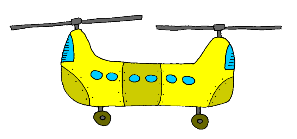 helicopter drawing