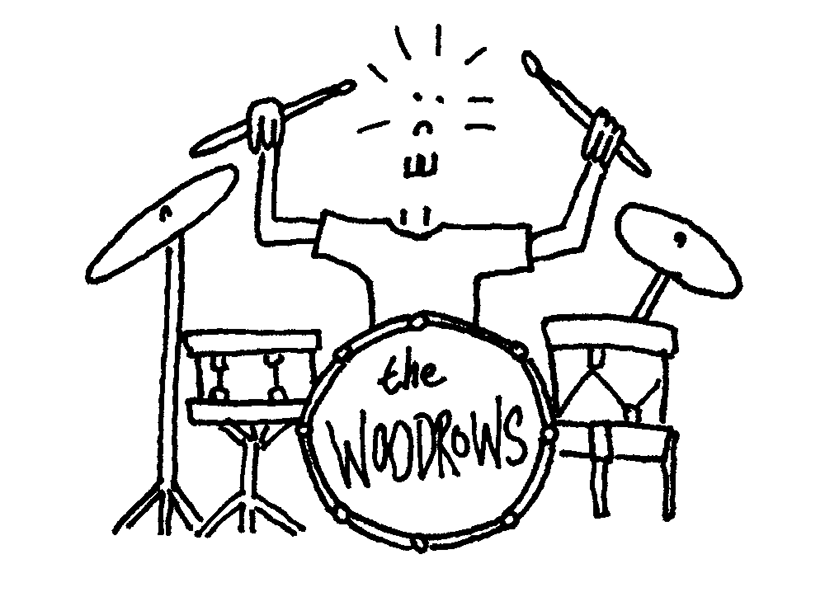 Toby Woodrow playing drums