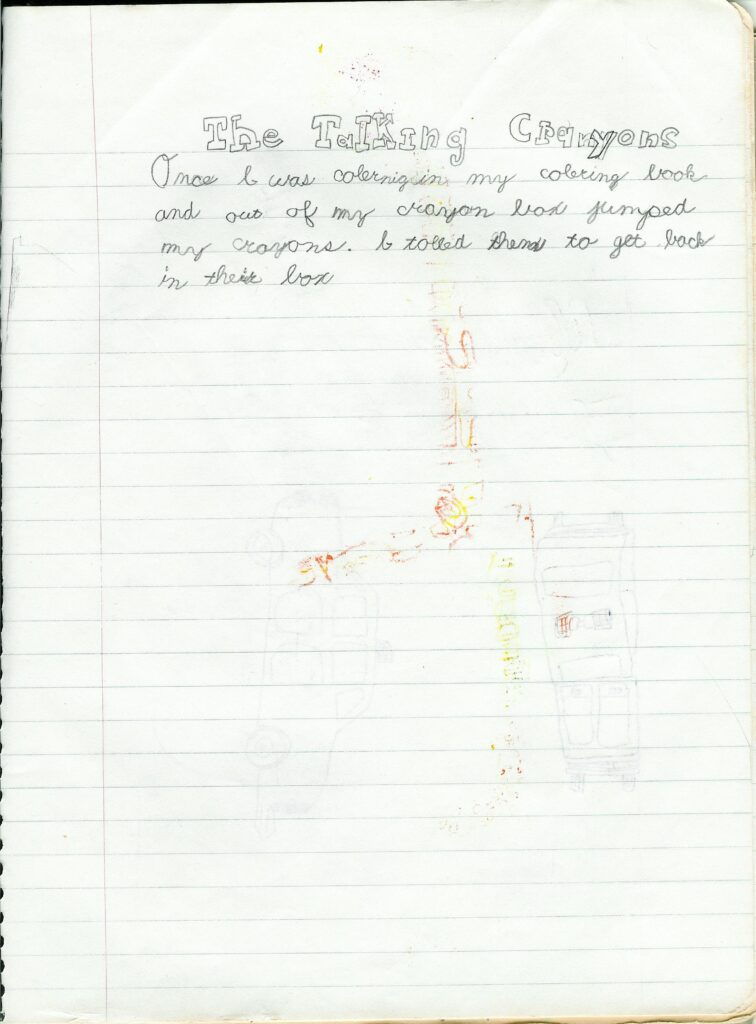 Talking Crayons short story