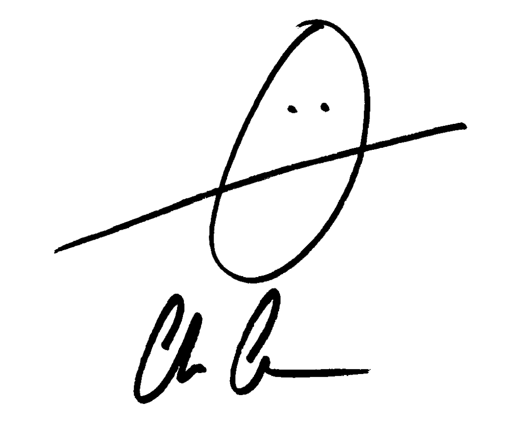 Chris Auman's signature