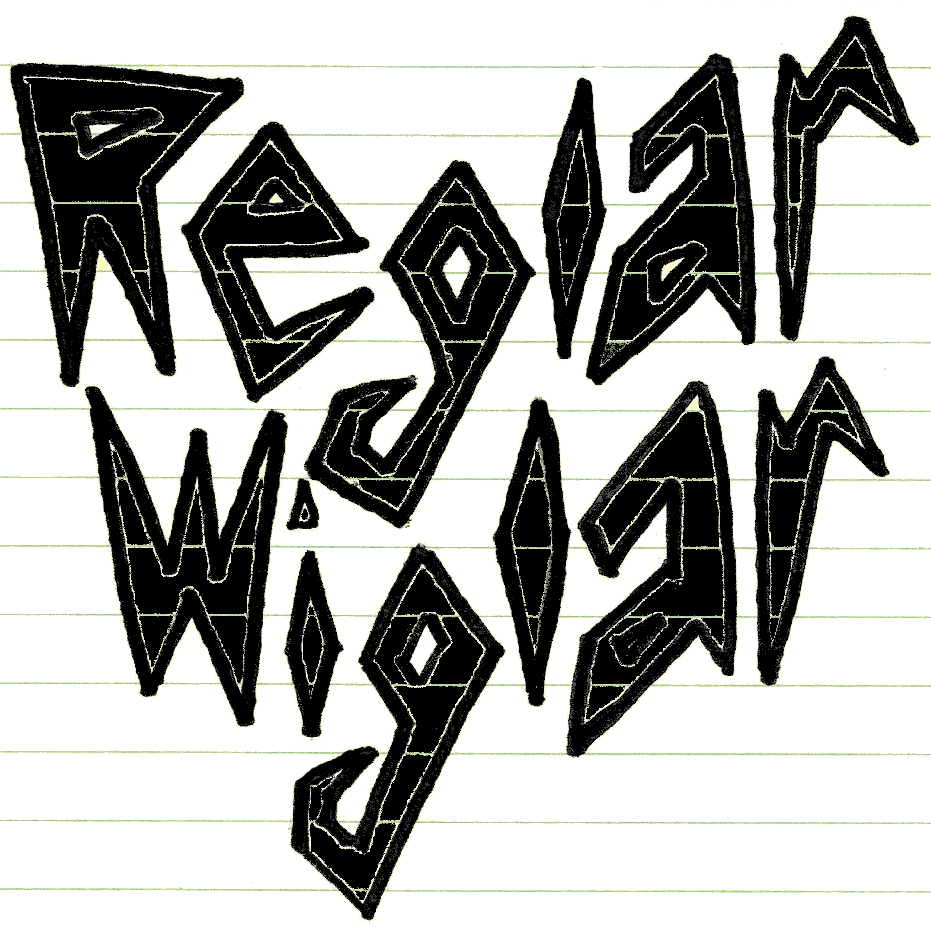 Reglar Wiglar notebook logo