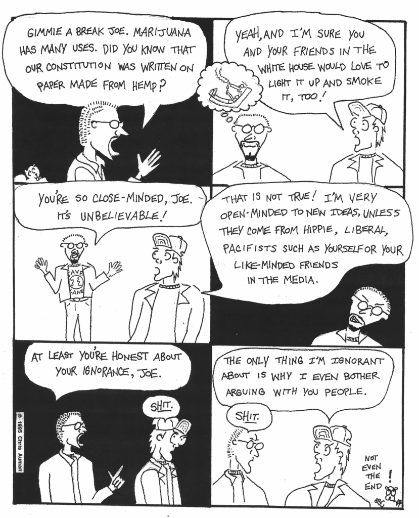 Joe Conservative and Johnny Liberal comic