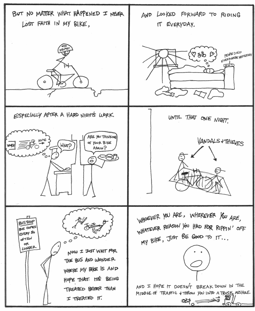 My Bike comic by Chris Auman