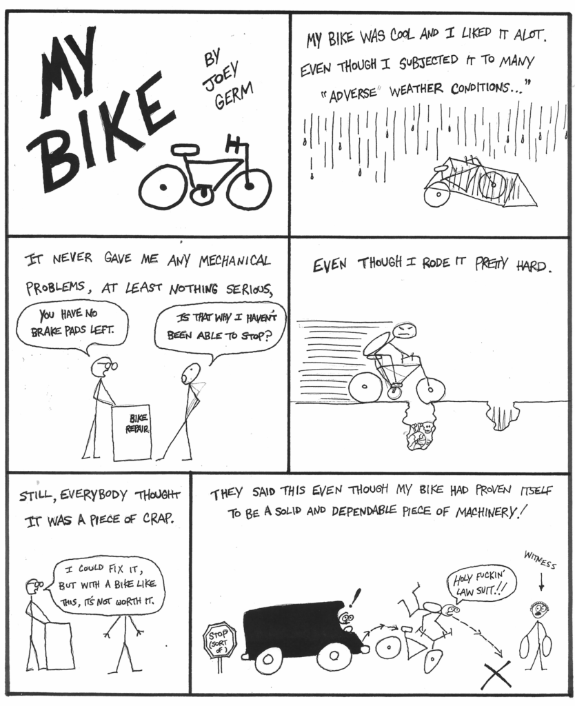 My Bike comic by Chris Auman