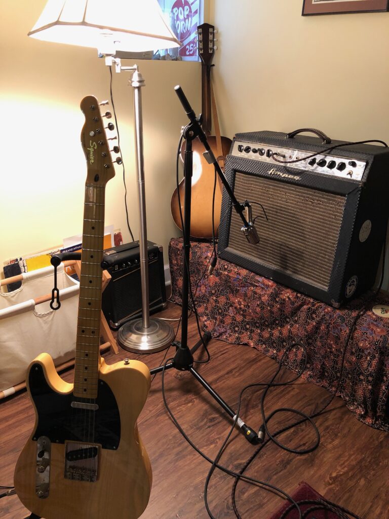 Fender Telecaster and Ampeg amp