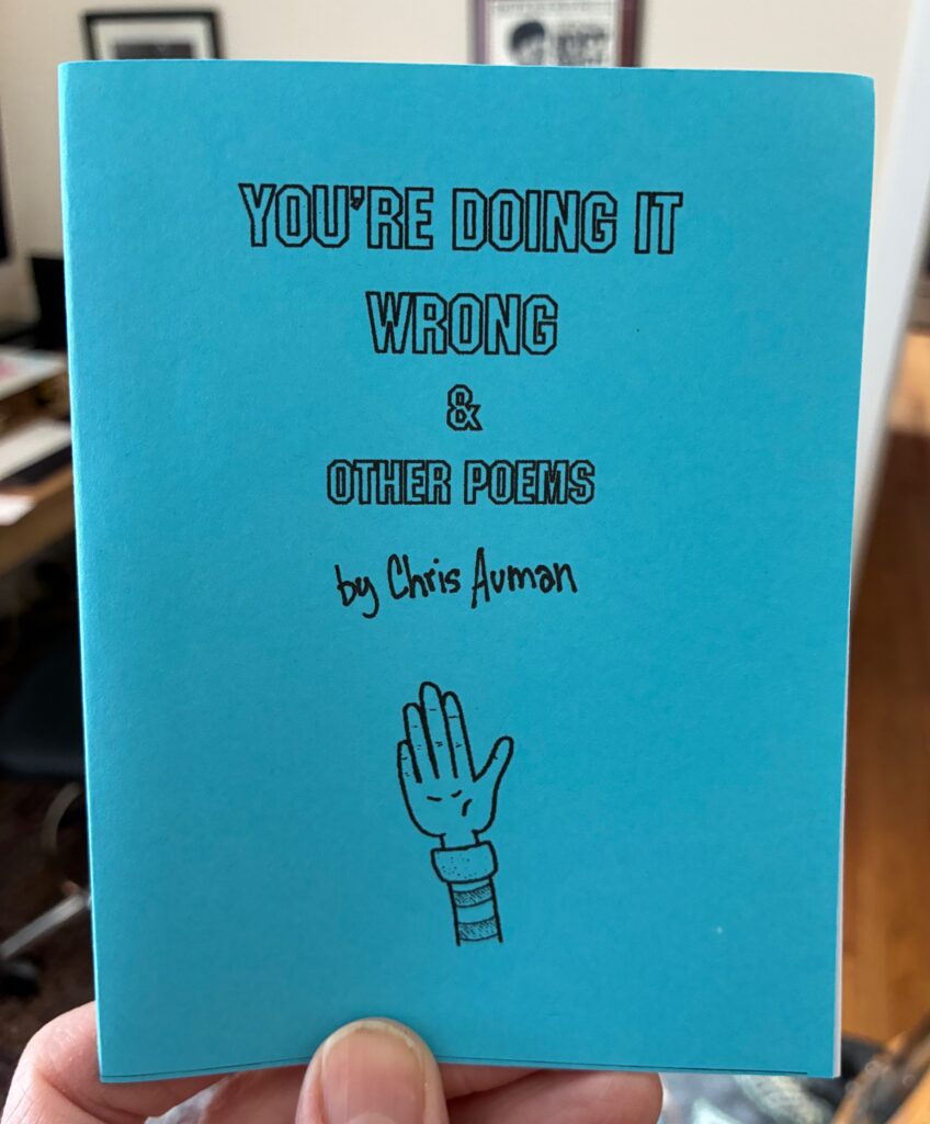 You're Doing It Wrong poetry zine