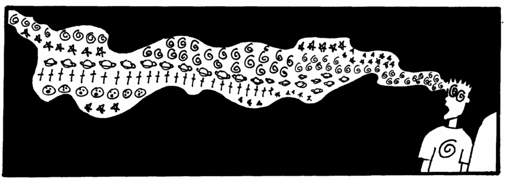 Marvy Woodrow smoking out.