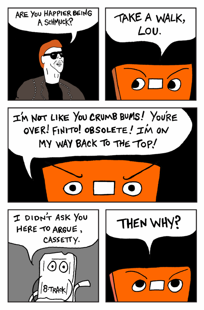 Cassette tape comic