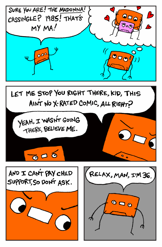 Cassette tape comic