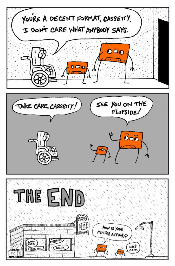 Cassette tape comic