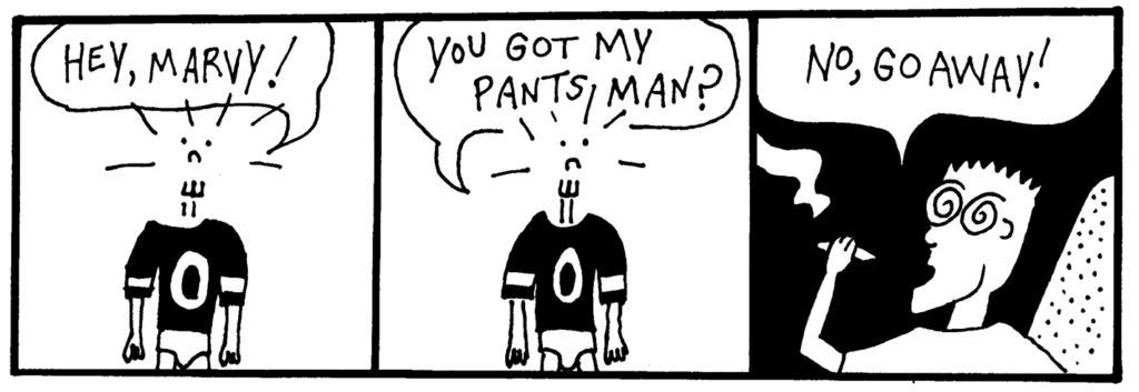 Toby Woodrow with no pants