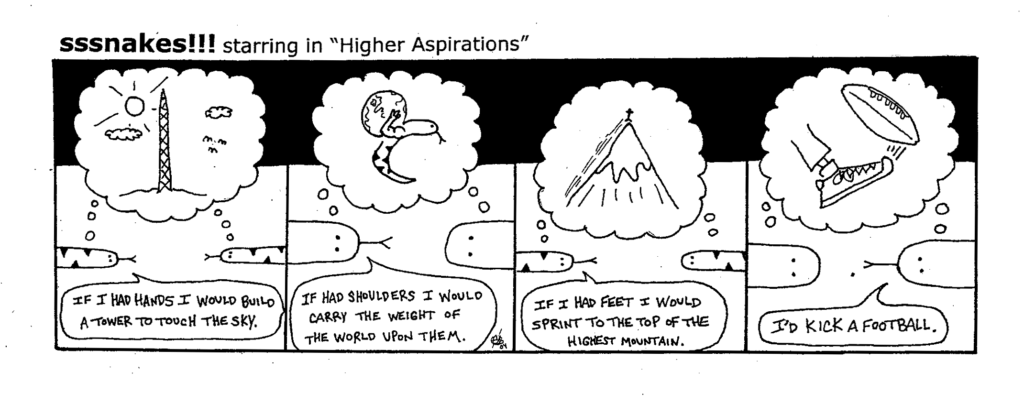 Sssnakes!!! Higher Aspirations comic