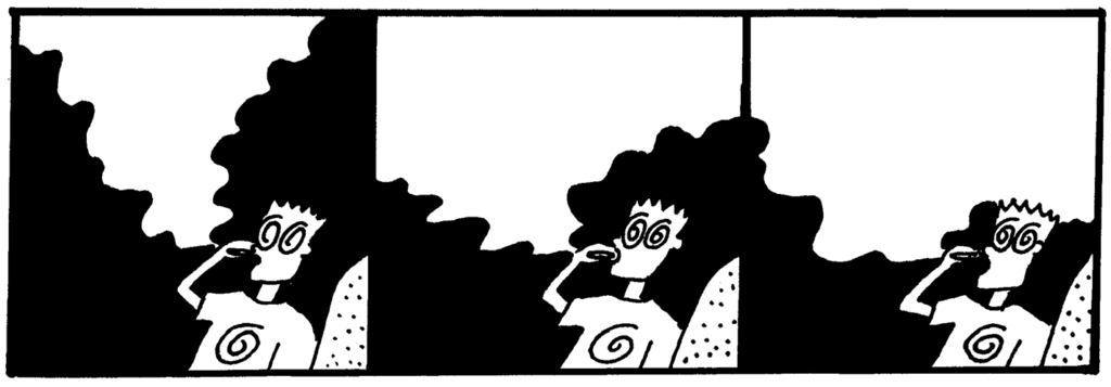 Marvy Woodrow smoking out.