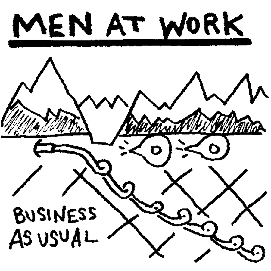 Business as Usual album cover drawing