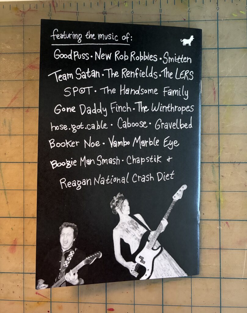 Live at the Winthrop House zine back cover