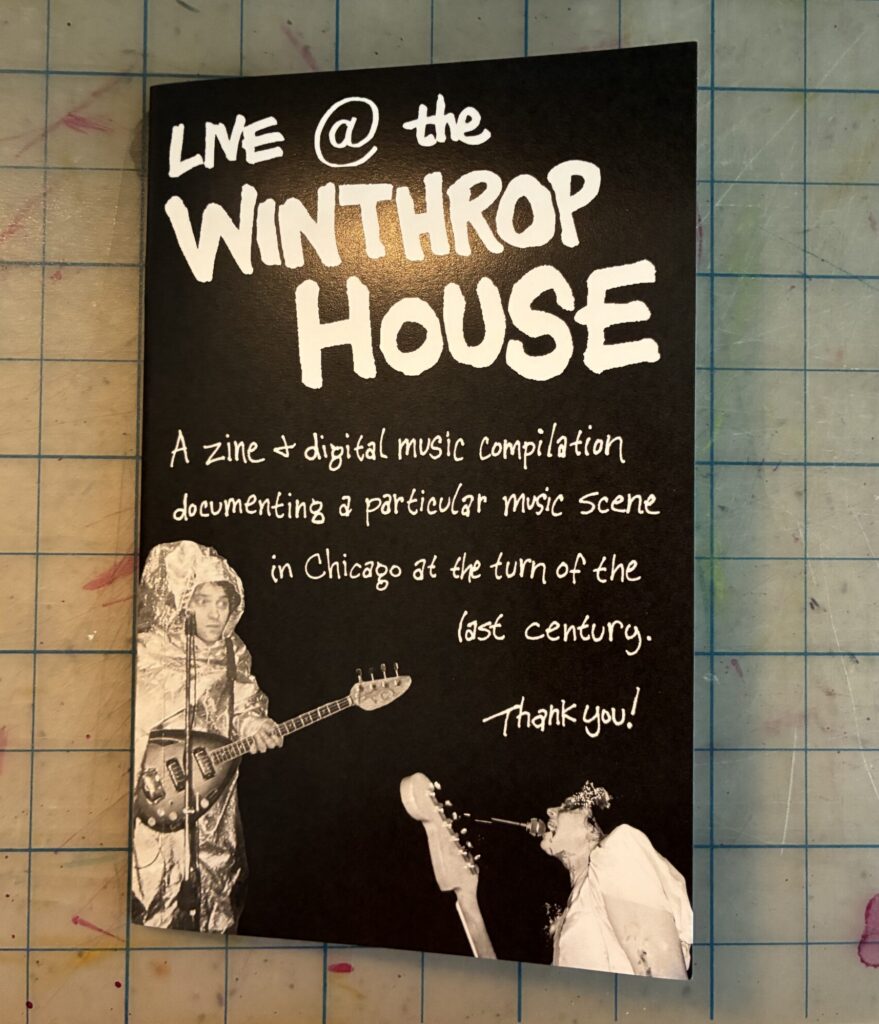 Live at the Winthrop House zine front cover